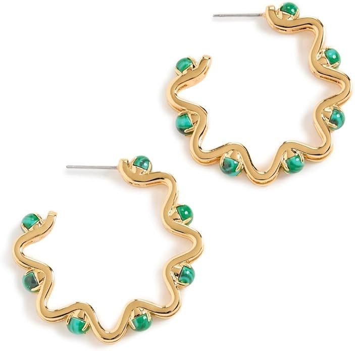 Lele Sadoughi Women's Caterpillar Hoop Earrings | Amazon (US)