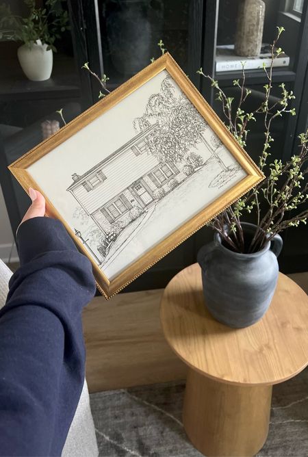 Personalized sketch of our first home together - thoughtful gift idea - new home gift - housewarming gift 