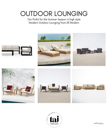 Looking for modern outdoor lounge furniture, check out these recently sourced collections for some of our clients. High style and great reviews.

#LTKSeasonal #LTKfamily #LTKhome