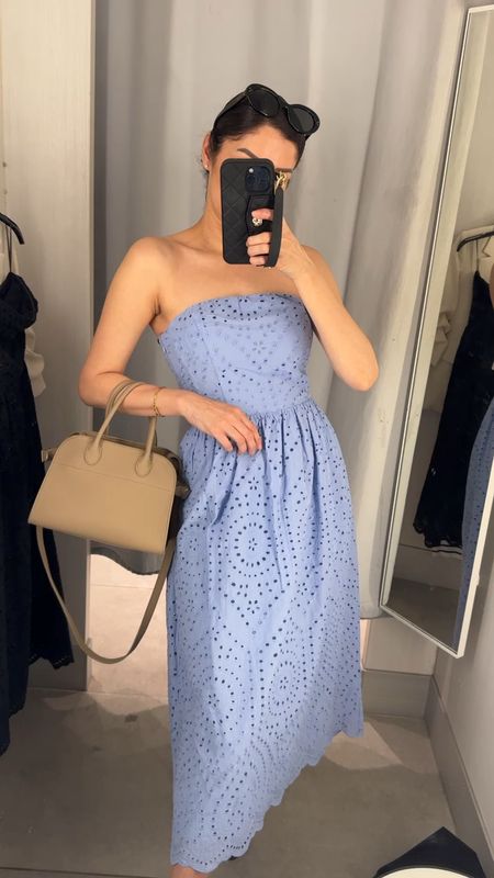 H&M blue cotton dress for dummer, cocktail party or even as a wedding guest dress.
Wearkng size S

#LTKstyletip #LTKfindsunder100