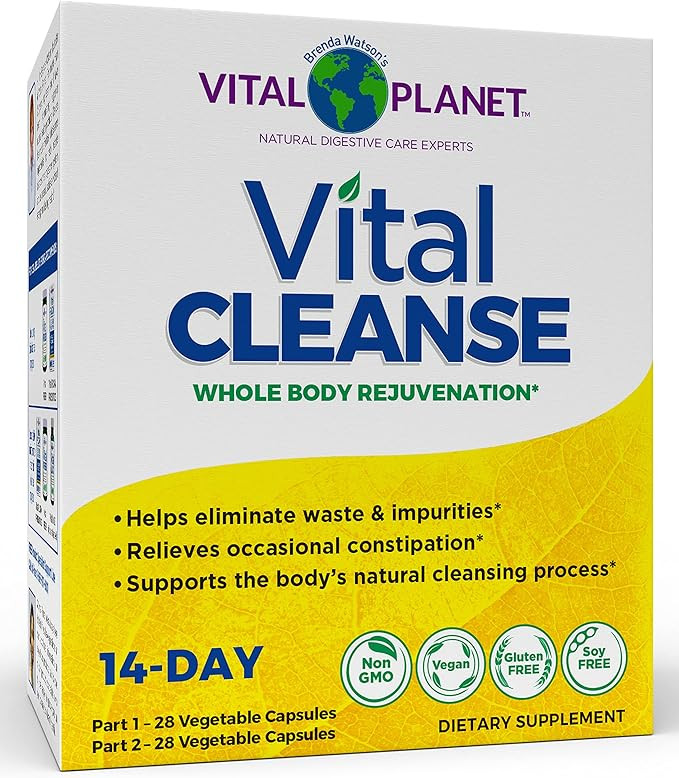 Vital Planet - Vital Cleanse with Milk Thistle, Magnesium, Cape Aloe and Herbs, Natural Supplemen... | Amazon (US)