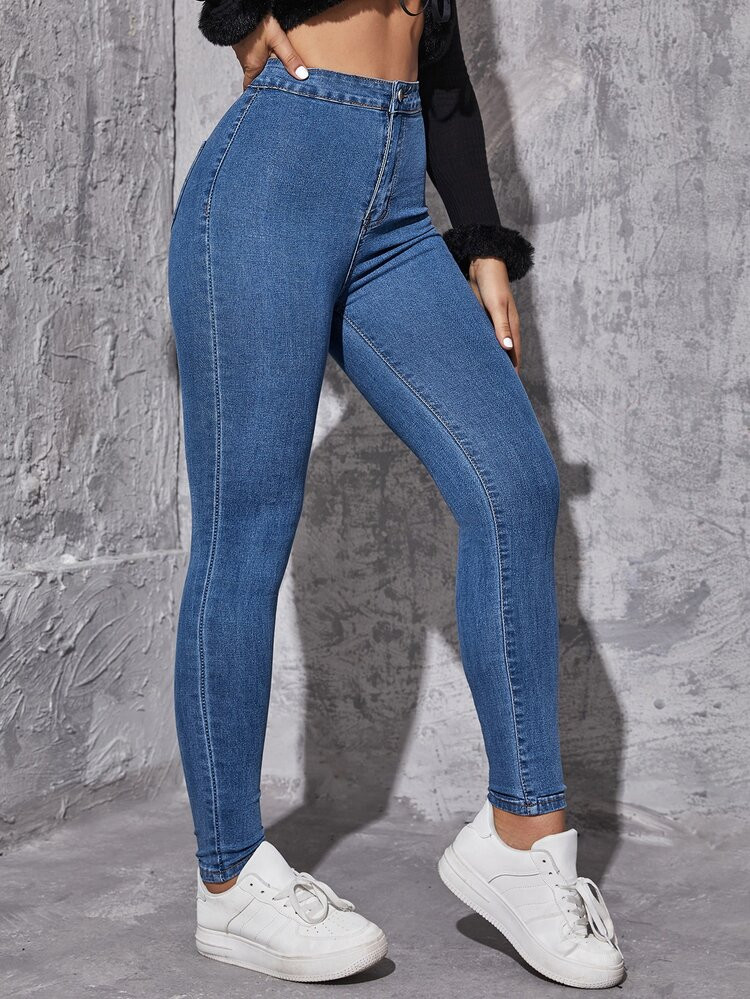 High Waist Skinny Jeans
       
              
              $16.49        
    (1000+)
        $... | SHEIN