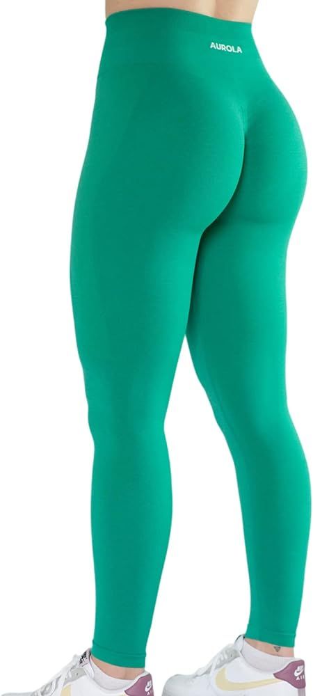 AUROLA Workout Leggings for Women Seamless Scrunch Tights Tummy Control Gym Fitness Girl Sport Ac... | Amazon (US)
