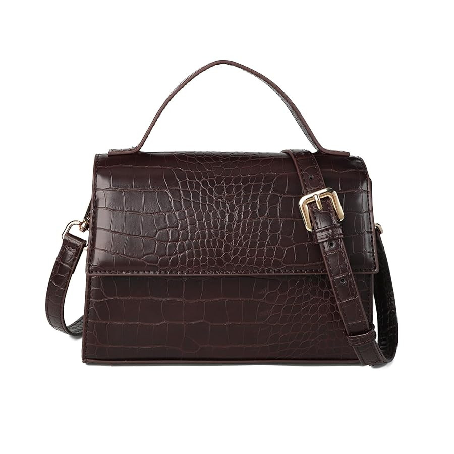 Gladdon Small Leather Crossbody Purse for Women Trendy Ladies Top Handle Shoulder Bags | Amazon (US)