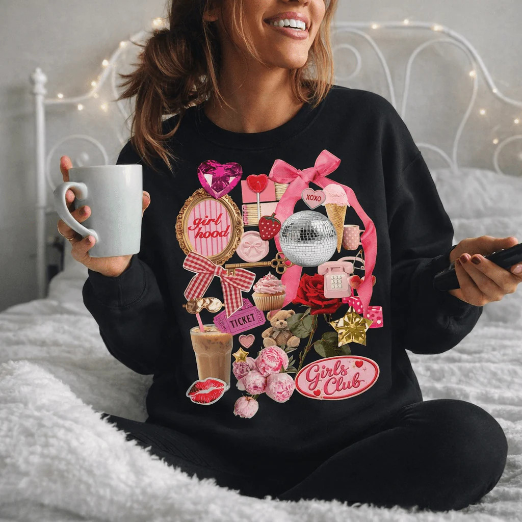 'Girlhood Forever' Crewneck Sweatshirt | United Monograms