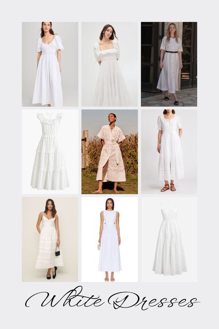 White dresses for summer
.
.
.
… 

#LTKStyleTip #LTKOver40 #LTKFindsUnder100