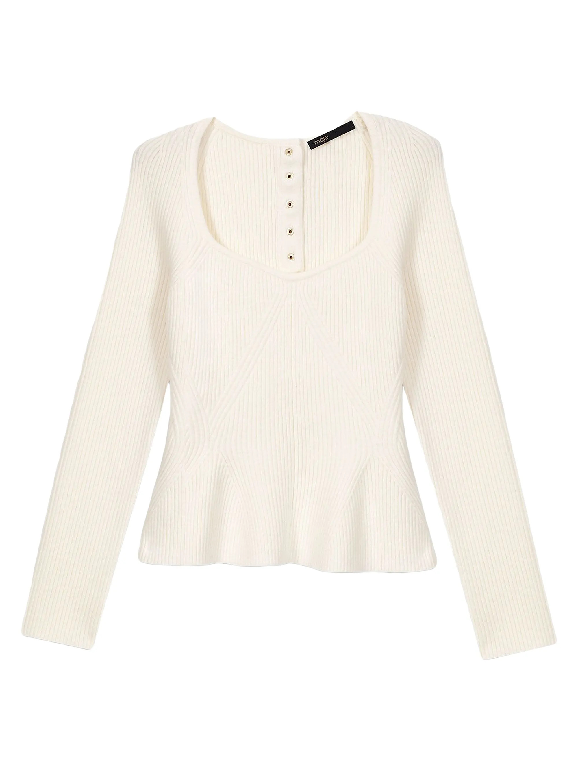 Maje Peplum Jumper | Saks Fifth Avenue | Saks Fifth Avenue