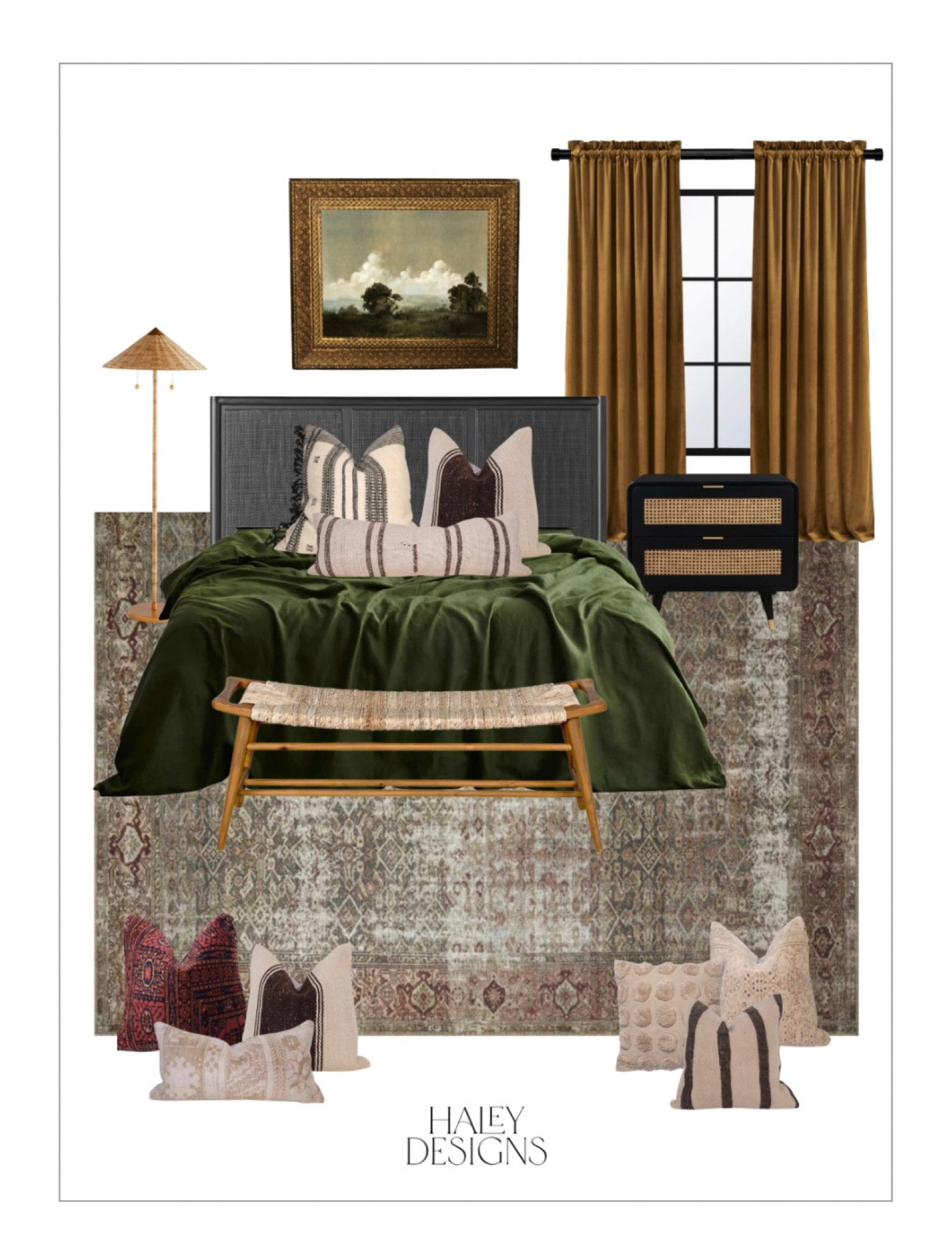 just a little sneak peek at a bedroom refresh in the works 4 whenever i shop for clients, i find that i am ALWAYS most attracted to all things neutral + green. what color direction do you prefer in your home? earthy neutrals or bold and colorful? ⚡️ 

home decor, bedroom update, interior design, bedroom makeover, interior styling

#LTKstyletip #LTKFind #LTKhome
