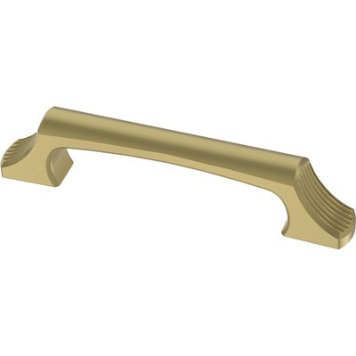 Brainerd Union Textured 3-3/4-in Center to Center Brushed Brass Arch Handle Drawer Pulls | Lowe's