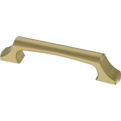 Brainerd Union Textured 3-3/4-in Center to Center Brushed Brass Arch Handle Drawer Pulls | Lowe's