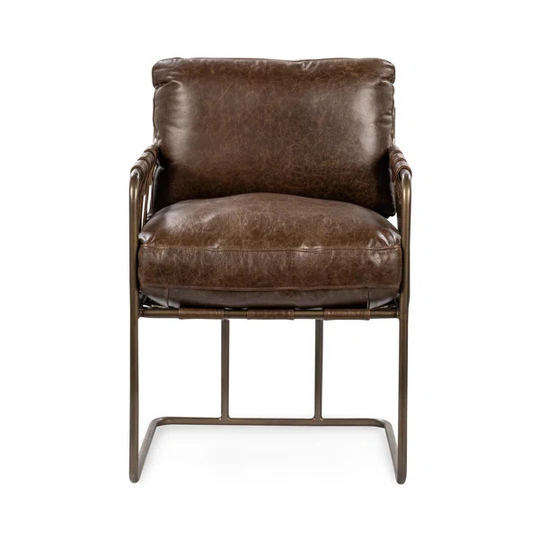 Strapling Leather Dining Chair | Perigold