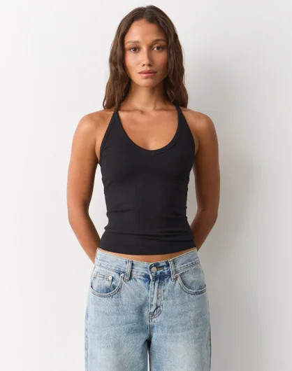 Rib V Neck Tank | Glassons (Australia)