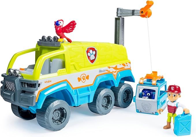 Amazon.com: PAW Patrol Jungle Rescue PAW-Terrain Vehicle with Ryder and Animal Action Figures and... | Amazon (US)