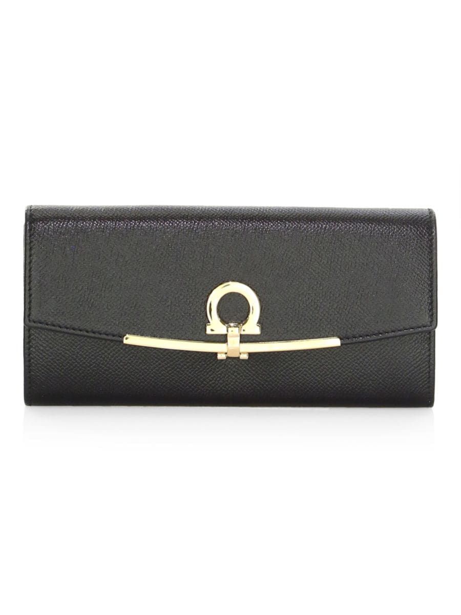 Gancini Leather Continental Wallet | Saks Fifth Avenue