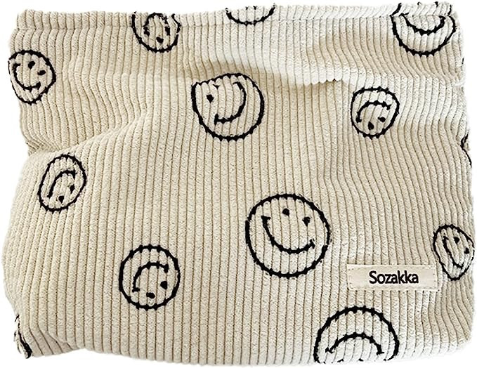 Velvet Makeup Bag Cosmetic Bag for Women Large Capacity Canvas Makeup Bags Travel Toiletry Bag Ac... | Amazon (US)