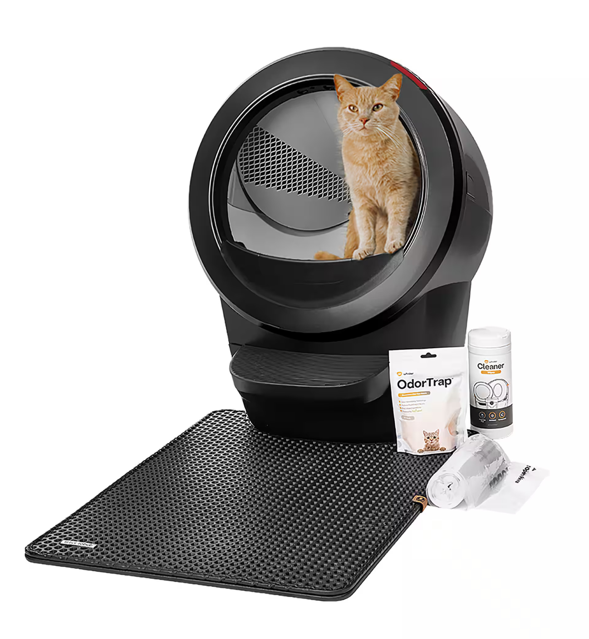 Whisker - Litter-Robot 4 Smart App-Controlled Self-Cleaning Litter Box Core Accessories Bundle - Black | Best Buy U.S.