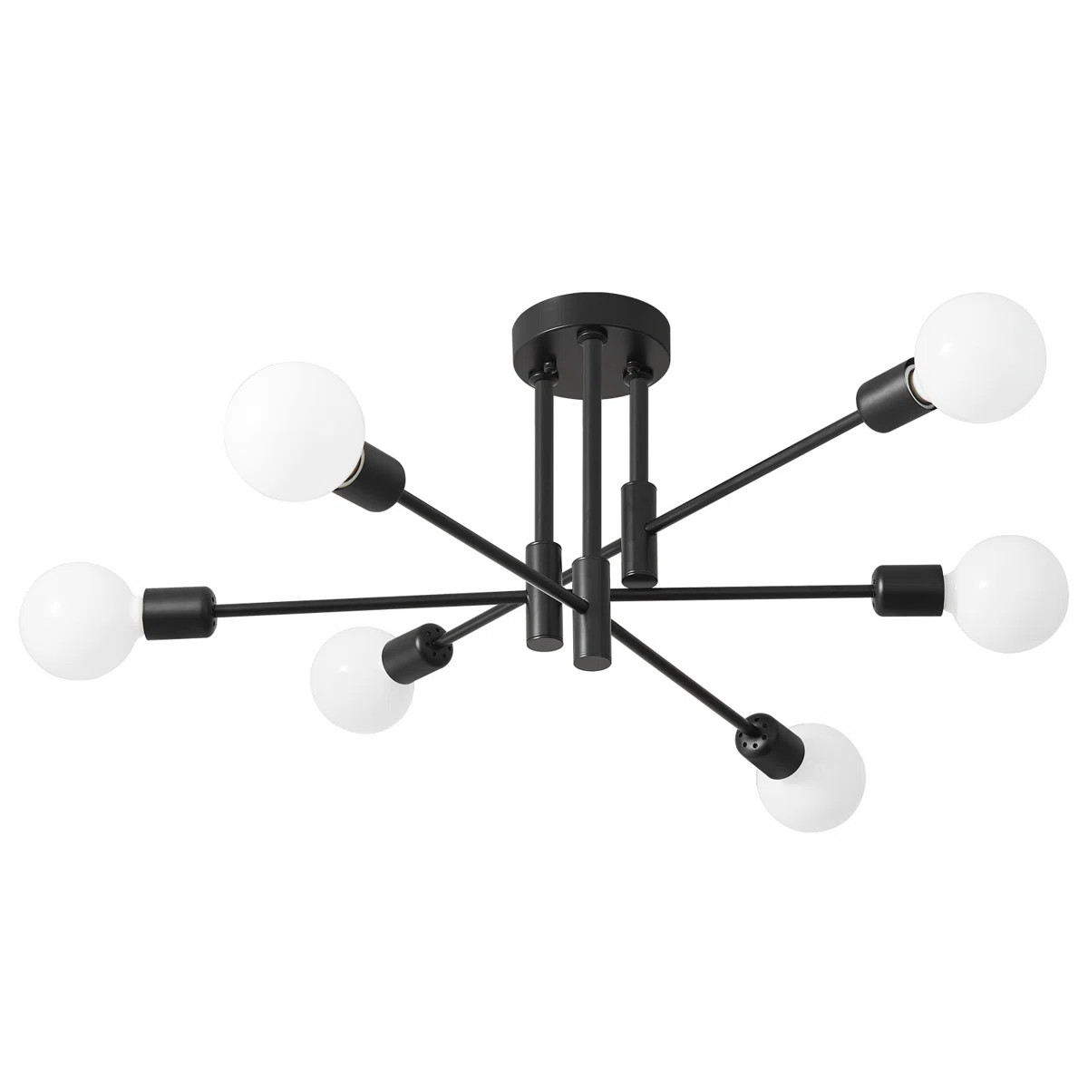 Sevin 6 - Light 25.2'' Sputnik Cylinder Flush Mount | Wayfair North America
