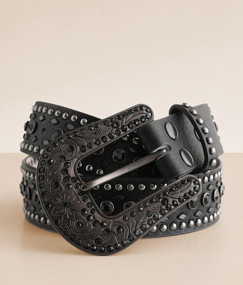 Glitz Leather Belt | Buckle