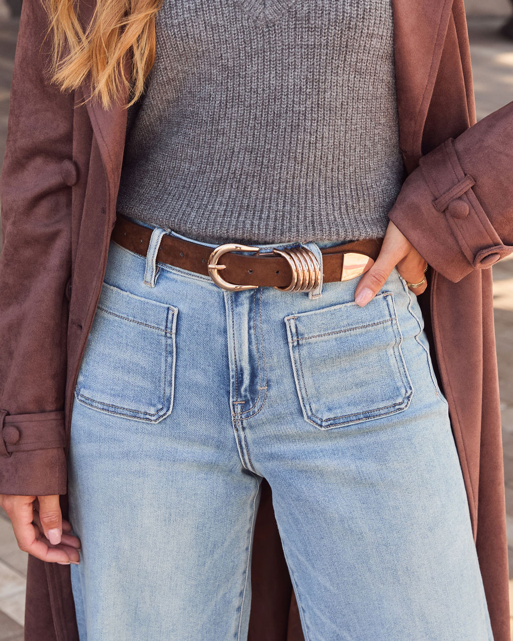 Greer Stacked Buckle Belt | VICI