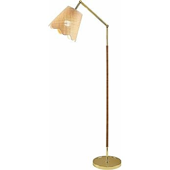 Renigunta Floor Lamp for Living Room - Boho Gold Iron Standing Lighting - Shade Jute - Gold, Beig... | Amazon (US)