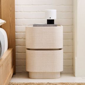 Solstice Painted Raffia Mini Nightstand (16") | West Elm (US)