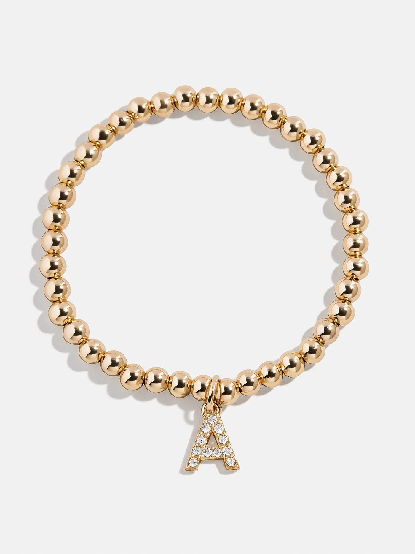 Gold/Pav\u00e9 Dangle Charm Initial Pisa Bracelet - Gold/Pav\u00e9 | BaubleBar
