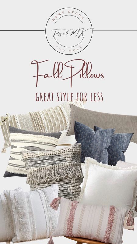Woven pillows at a great price, and some available in pairs!
.
Fall pillows, pillow covers, Amazon pillows, Amazon pillow covers, Amazon hand woven pillow covers, Amazon neutral pillows, Amazon home finds, Amazon cozy pillows

#LTKhome #LTKunder100 #LTKunder50