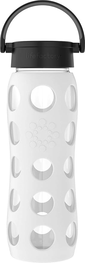 Lifefactory 22-Ounce BPA-Free Glass Water Bottle with Classic Cap and Protective Silicone Sleeve,... | Amazon (US)