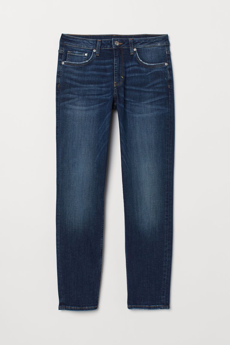 H & M - Girlfriend Regular Jeans - Blue | H&M (UK, MY, IN, SG, PH, TW, HK)