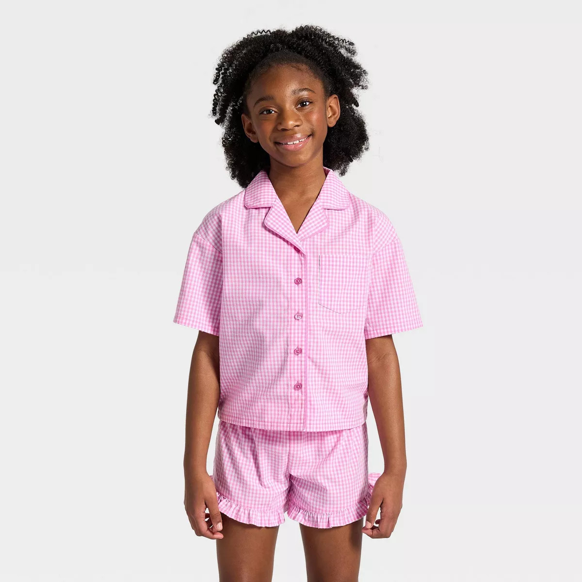 Girls' 2pc Mommy & Me Pajama Set - Cat & Jack™ Pink S | Target