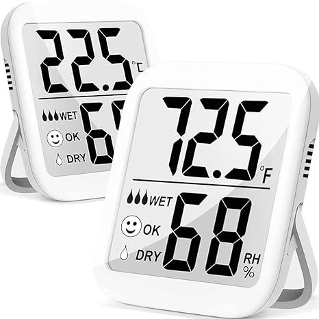 Amazon.com: Antonki Hygrometer, Room Thermometer Indoor, Humidity Gauge, Humidity Meter, Digital ... | Amazon (US)