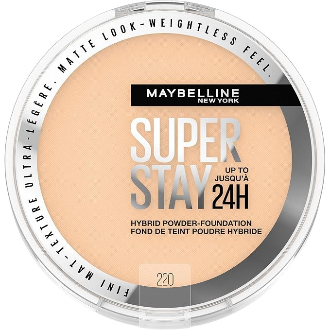 Maybelline Super Stay Up to 24HR Hybrid Powder-Foundation, Medium-to-Full Coverage Makeup, Matte ... | Amazon (US)