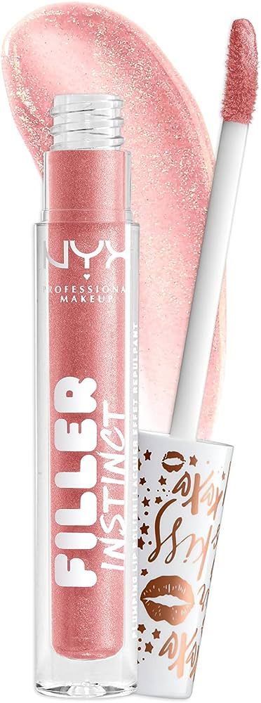 NYX PROFESSIONAL MAKEUP Filler Instinct Plumping Lip Polish, Lip Plumper Gloss - Sparkling Please... | Amazon (US)