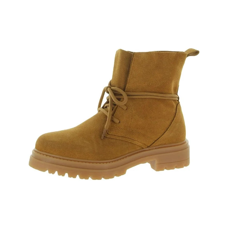 Steve Madden Womens Tahoe Suede Lace Up Ankle Boots - Walmart.com | Walmart (US)