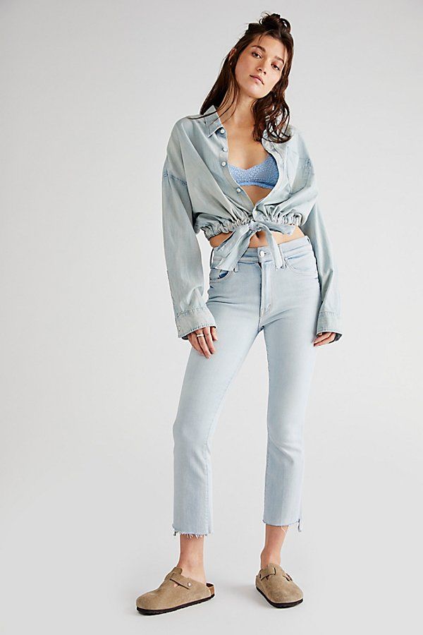 MOTHER Insider Crop Step Fray Jeans by MOTHER at Free People, Sexico Mexico, 26 | Free People (Global - UK&FR Excluded)