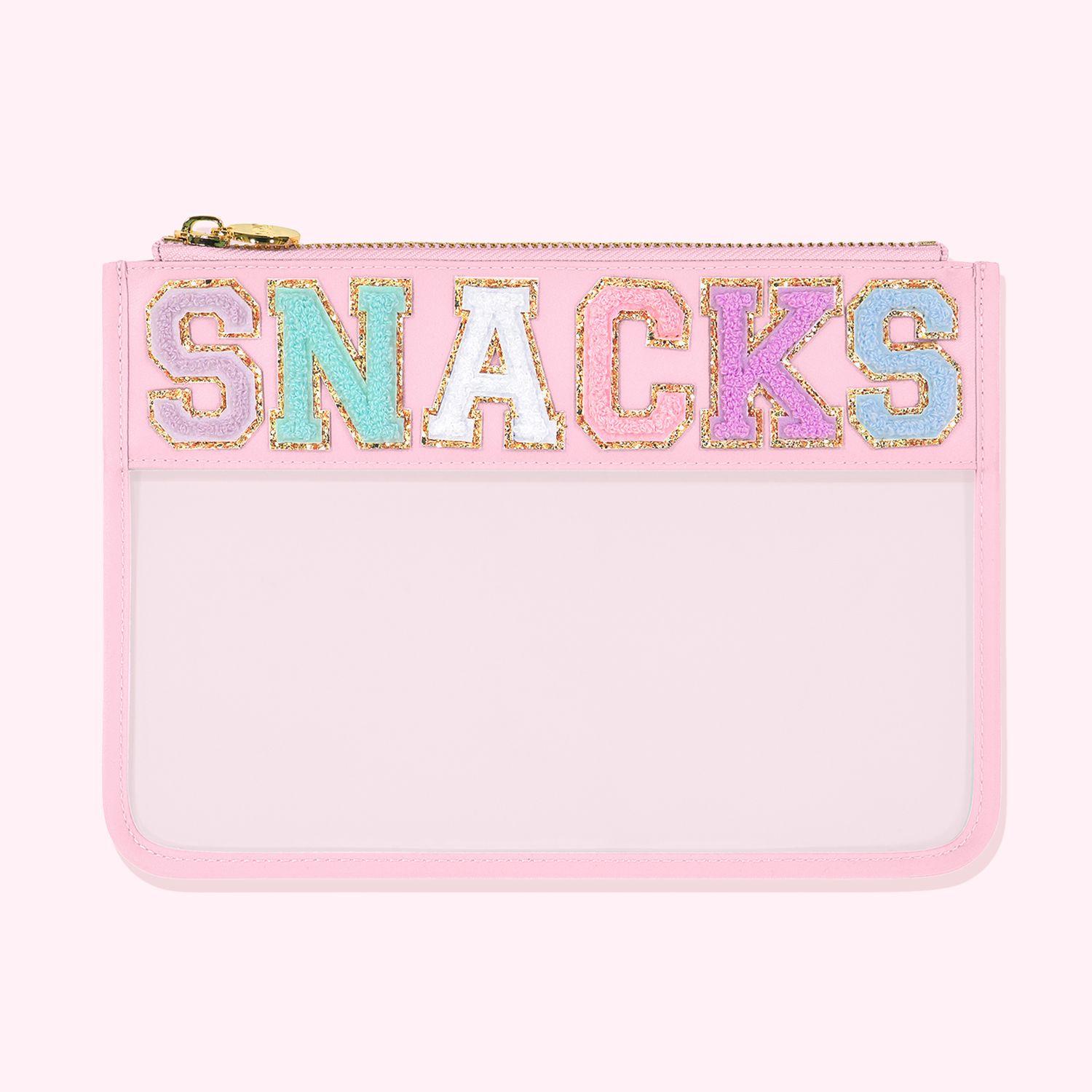 "Snacks" Clear Flat Pouch | Personalized Pouch - Stoney Clover Lane | Stoney Clover Lane