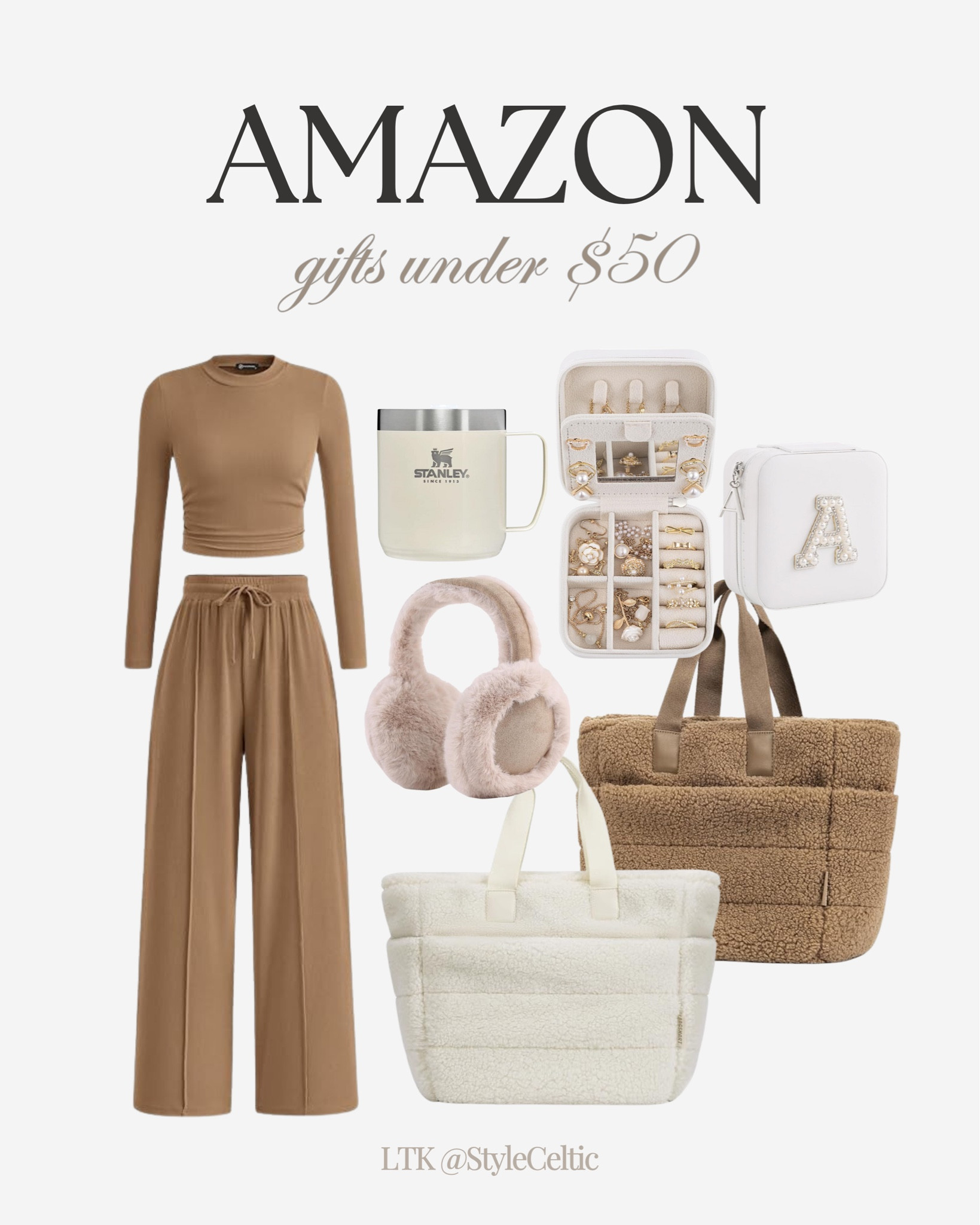 Amazon Cyber Week ✨ Gifts under $50
.
.
Amazon gifts, Amazon finds, Amazon fashion, Amazon style, Stanley mug, Christmas gifts, gift guide for her, fur bags, winter tote bags, sherpa bag, travel bag, ear muffs, ear warmers, winter gear, winter style, cozy finds, stocking stuffers, two piece sets, lounge set, Amazon sets, cyber Monday, holiday sale, seasonal finds, sale alert 

#LTKGiftGuide #LTKFindsUnder50 #LTKItBag
