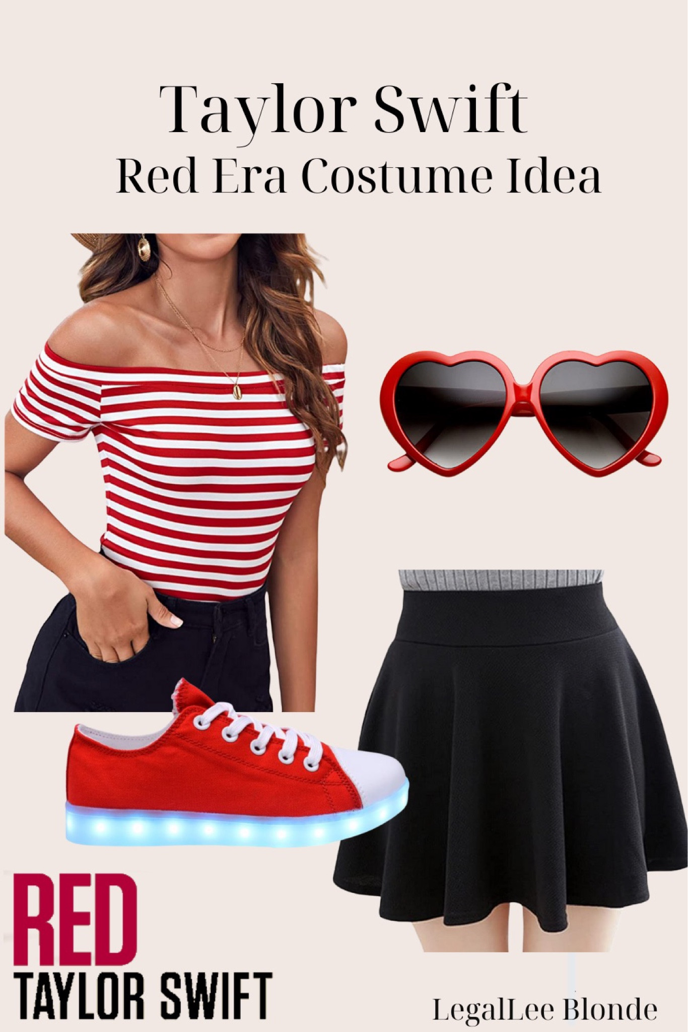Taylor swift red era Halloween costume DIY! 
.
Taylor swift costume - Halloween costume for women 

#LTKunder50 #LTKSeasonal #LTKHalloween