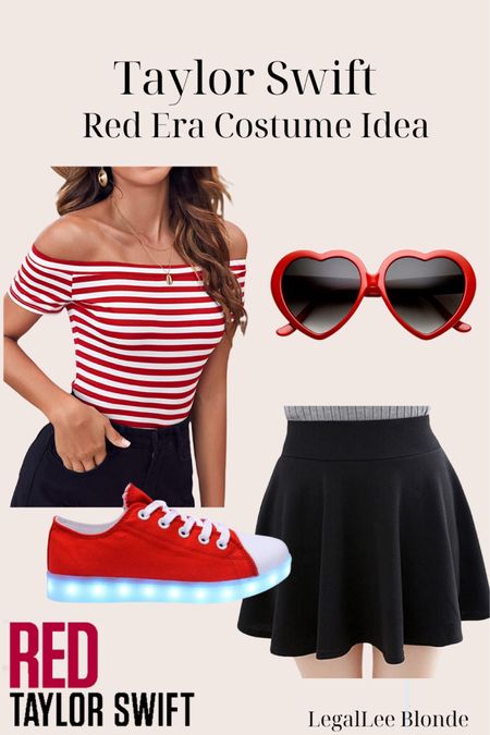 Taylor swift red era Halloween costume DIY! 
.
Taylor swift costume - Halloween costume for women 

#LTKunder50 #LTKSeasonal #LTKHalloween