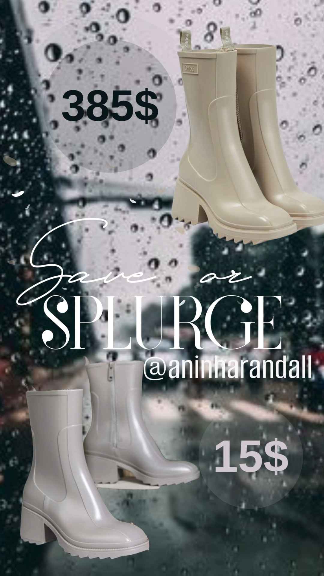 Save or Splurge? | Rain Boots 

#LTKshoecrush #LTKunder50 #LTKsalealert