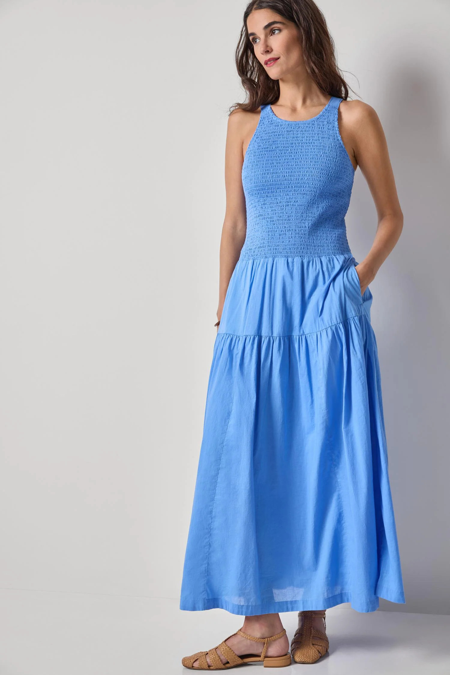 Smocked Bodice Maxi Dress | Lilla P