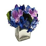 Ella and Lulu Blue Mercury Glass vase Floral Arrangement, 9 | Amazon (US)