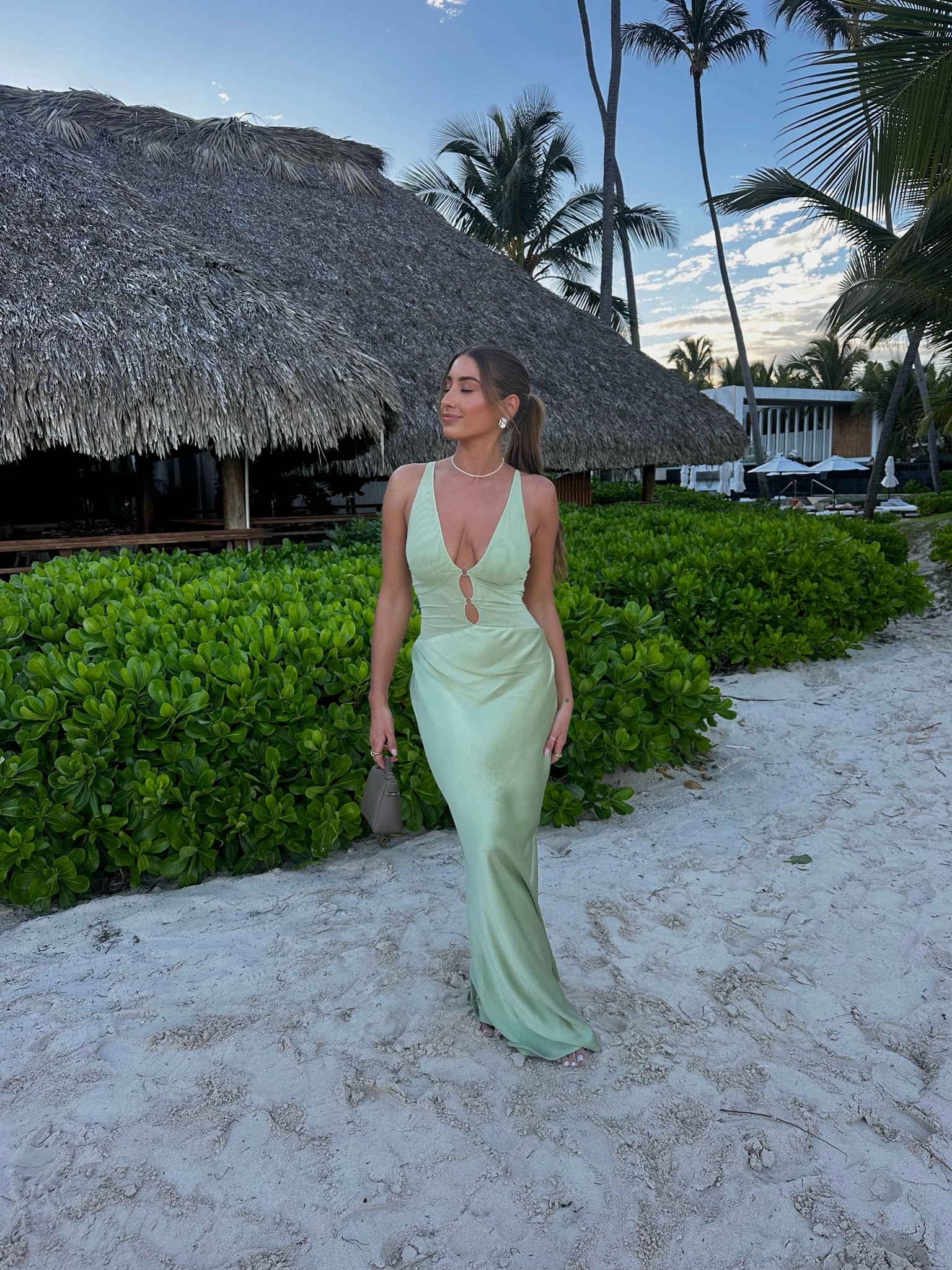 Destination wedding 💚🌴 #becandbridge #weddingguestdress #wedding 

#LTKwedding #LTKshoecrush #LTKtravel