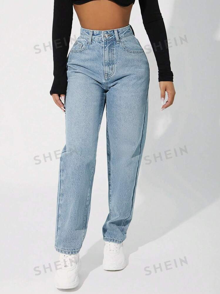SHEIN PETITE Women Jeans  Thickened Denim | SHEIN USA | SHEIN