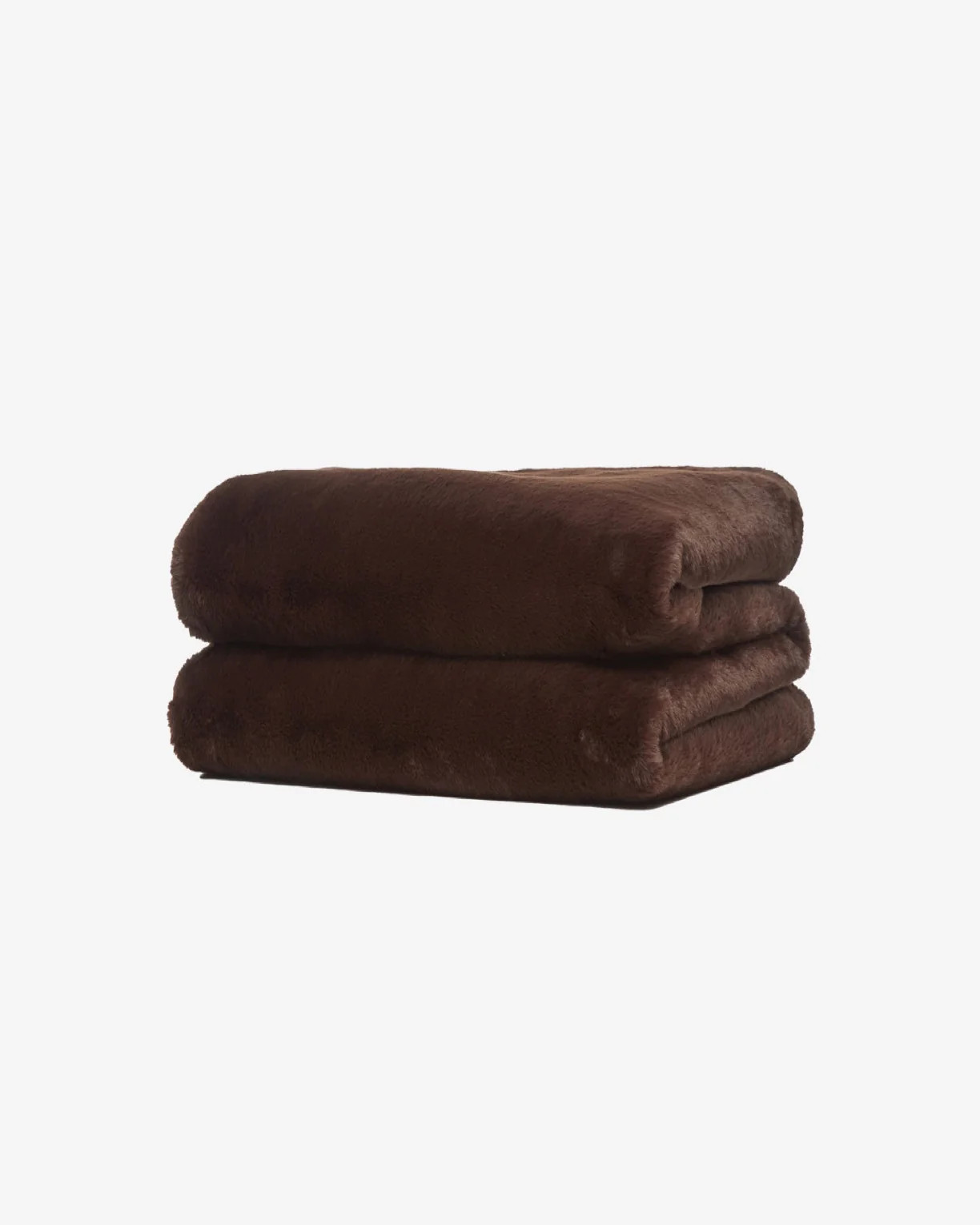 Brady PLUCHE™ Faux Fur Blanket in Espresso | Apparis