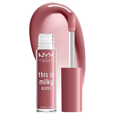 NYX PROFESSIONAL MAKEUP This Is Milky Gloss, Vegan Lip Gloss, 12 Hour Hydration - Cherry Skimmed (Dusty Pink Mauve) | Amazon (US)