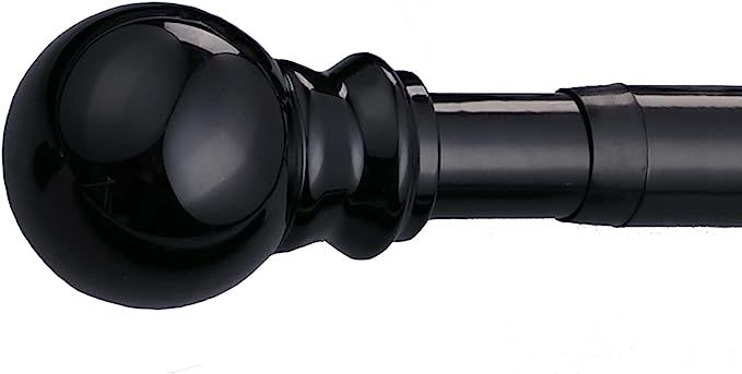 Amazon.com: INFLATION Black Curtain Rods for Windows 28 to 48 Inch, 34-52" Long Blackout Curtain ... | Amazon (US)
