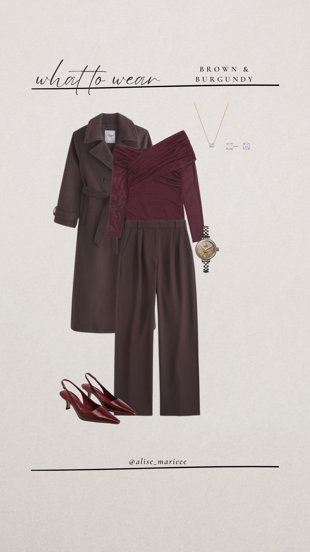 Brown and burgundy!

#LTKStyleTip #LTKHoliday #LTKootd