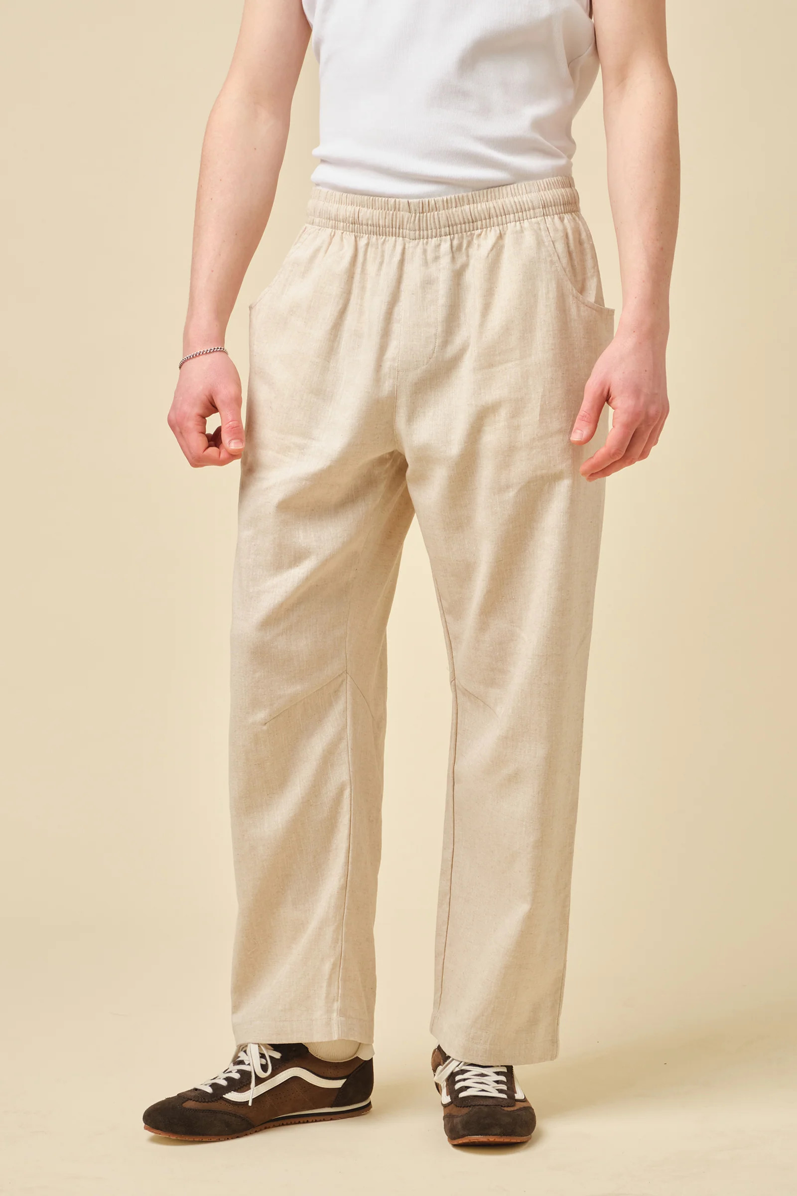 PORTO LINEN TROUSERS - SAND | bound clothing