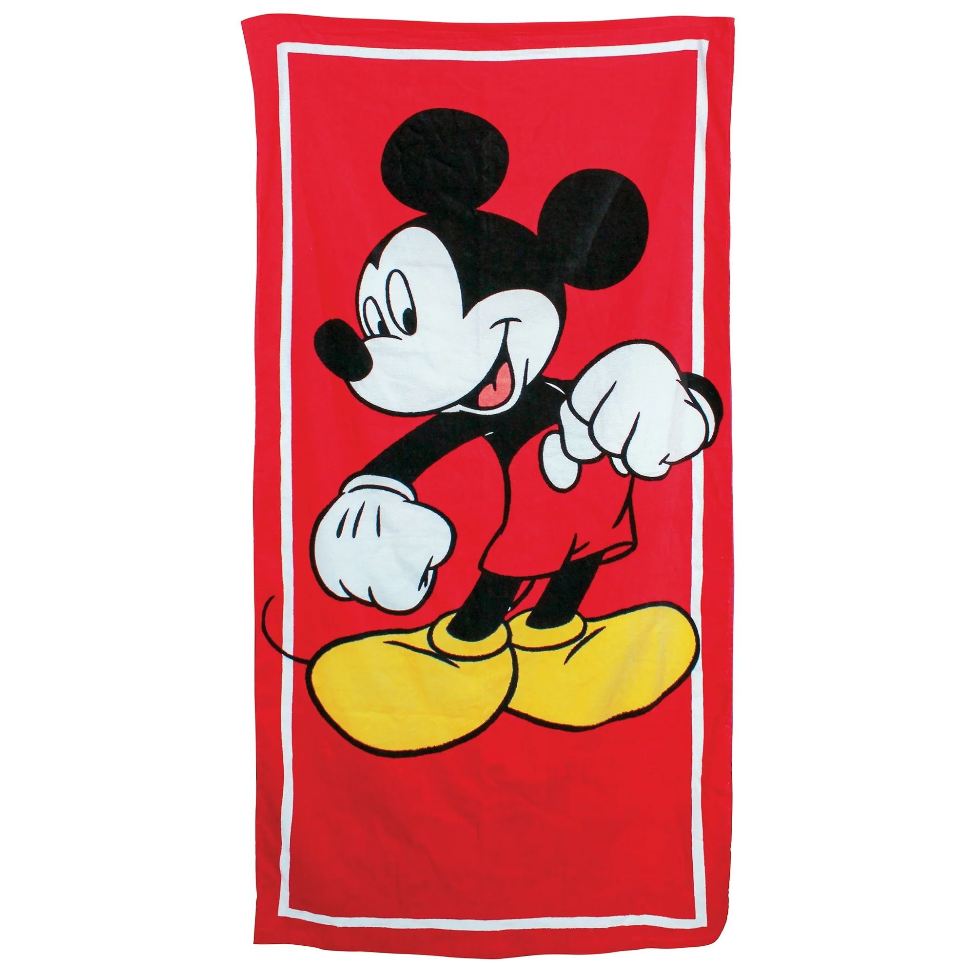 Disney Mickey Mouse Classic Beach Towel Red | Walmart (US)